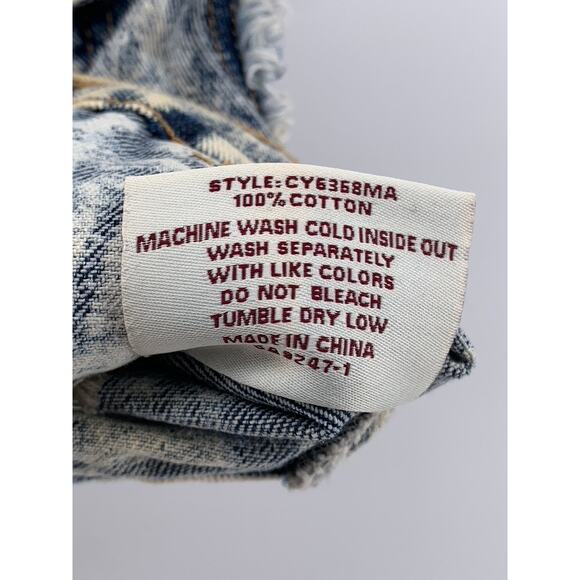 CHIQLE Women's Blue Denim Architect Distressed Button-Up Sleeveless Vest SZ L - Picture 11 of 11